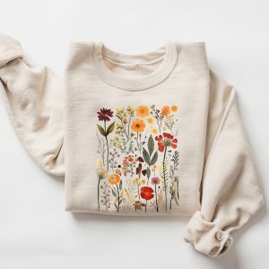 Wildflower Sweatshirt, Wild Flowers Shirt