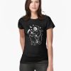 Death Rides A Black Cat Fitted T-Shirt