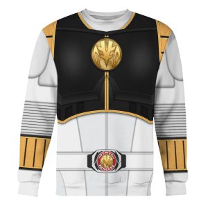 1995 White Ranger Mighty Morphin Sweatshirt