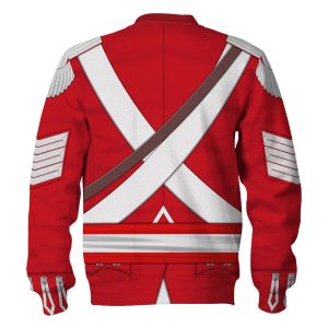 Gearhomie 33rd Foot (1st Yorkshire West Riding) Sergeant- Centre Company (1812-1815) Uniform All Over Print sweatshirt