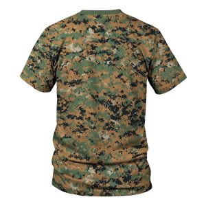 American MARPAT Marine pattern Woodland Camo T-shirt
