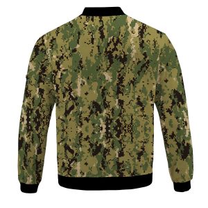 American Navy Working Uniform (NWU) Type III (AOR-2) Woodland Camo Bomber