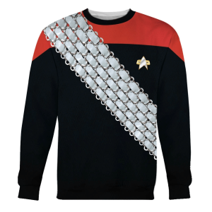 Deep Space Nine Worf Red Apparel Sweatshirt