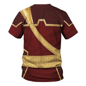 Gearhomie Cobra Commander Burgundy Color Costumes t-shirt