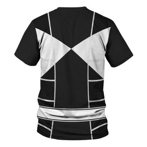Black Ranger Mighty Morphin Cosplay T-shirt